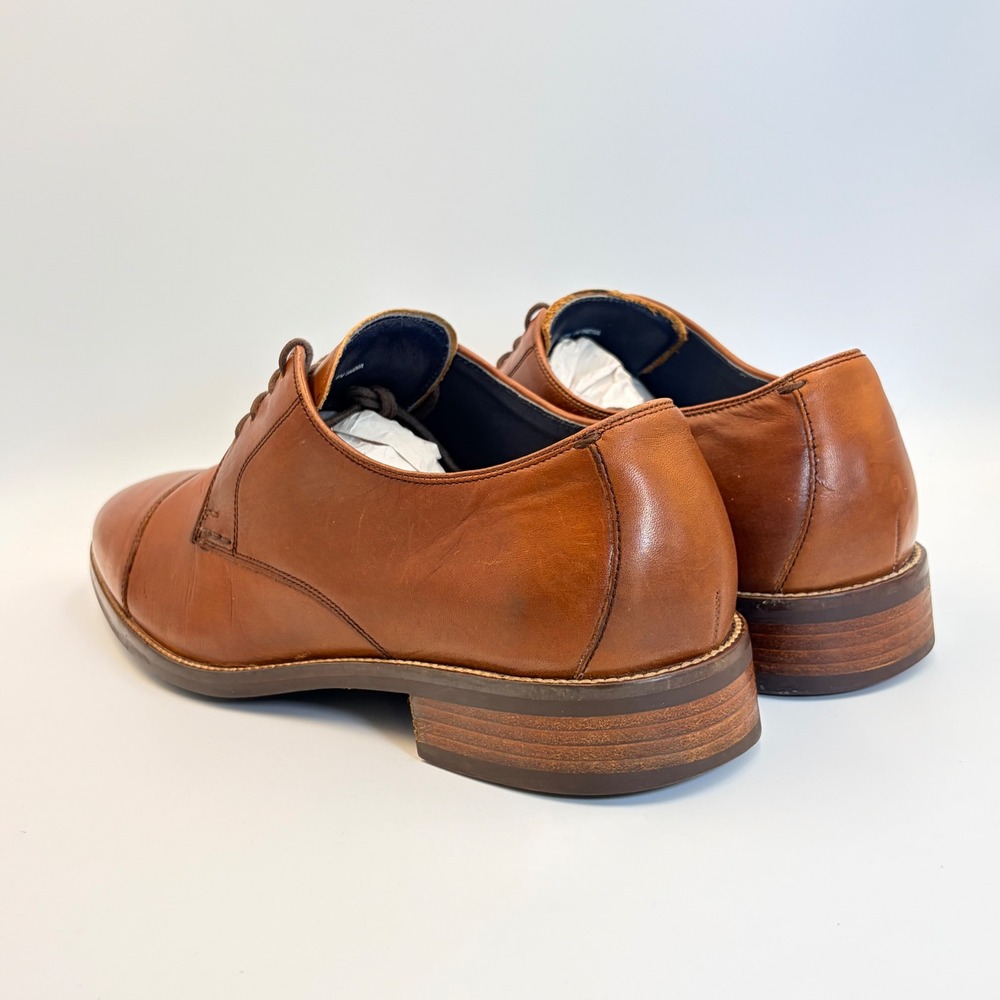 Cole Haan Lenox Hill Men's 10.5 Grand OS Cap Toe Oxford Shoes C11632 Brown - Picture 4 of 14